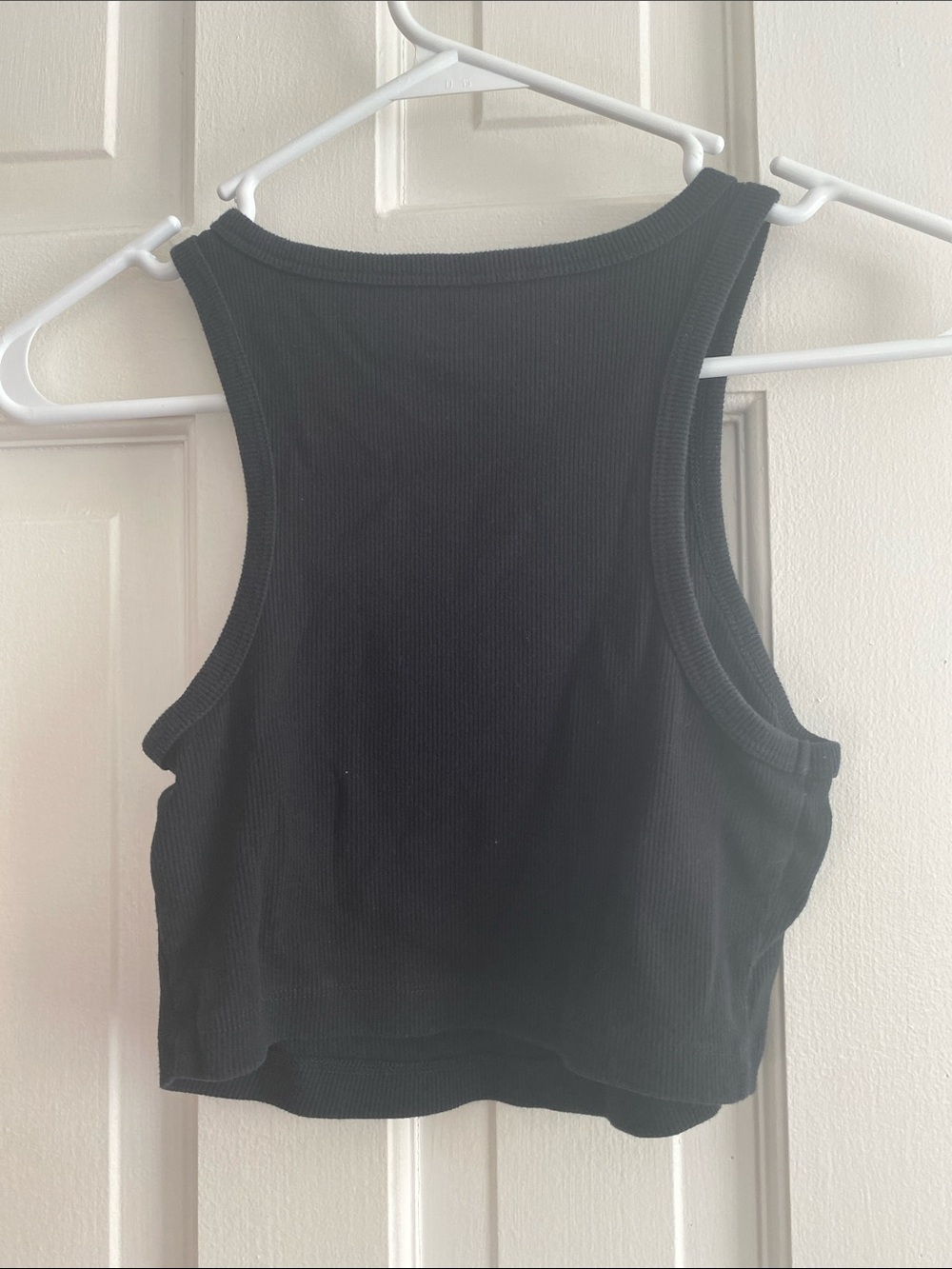 wild fable Black Ribbed Tank Crop Top - Picture 3 of 3